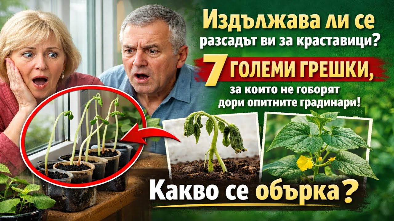 Издължава ли се разсадът ви за краставици? Седемте основни грешки, за които мълчат дори опитните гр