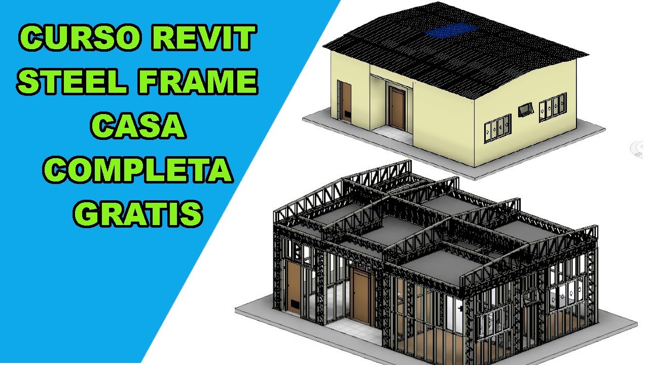 Steel frame projeto de casa terrea Parte 1