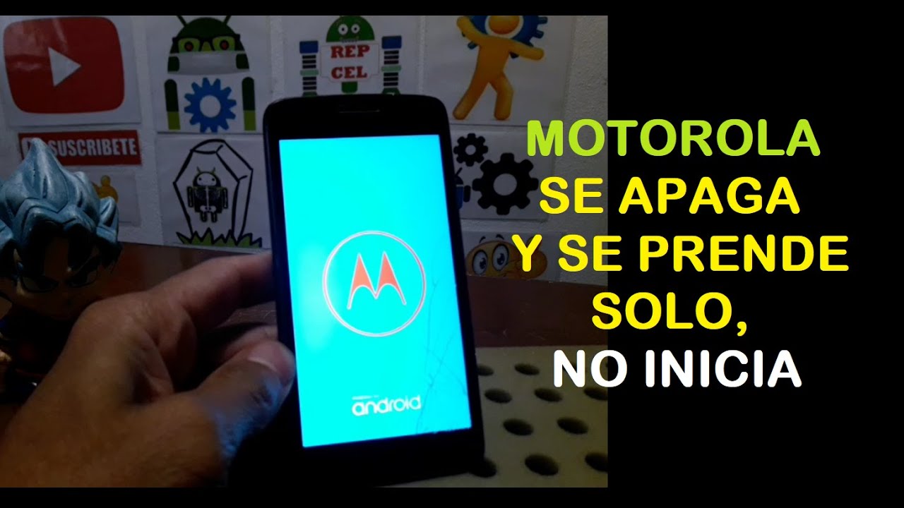 celular moto G5 se paga y se prende solo - solución