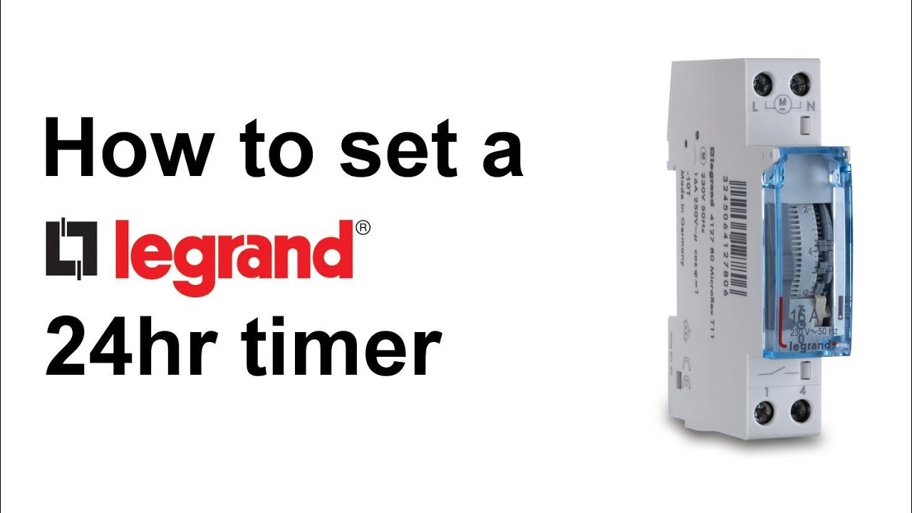 Как установить 24-часовой таймер Legrand