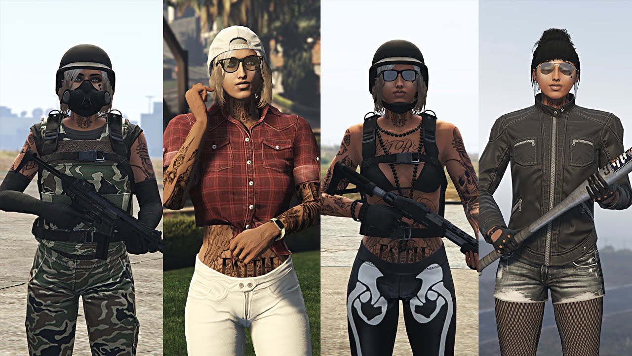 GTA 5 | ♡ +20 Cute Female Outfits ♡ [PS5/XBOX SX] *tryhard/non-tryhard*