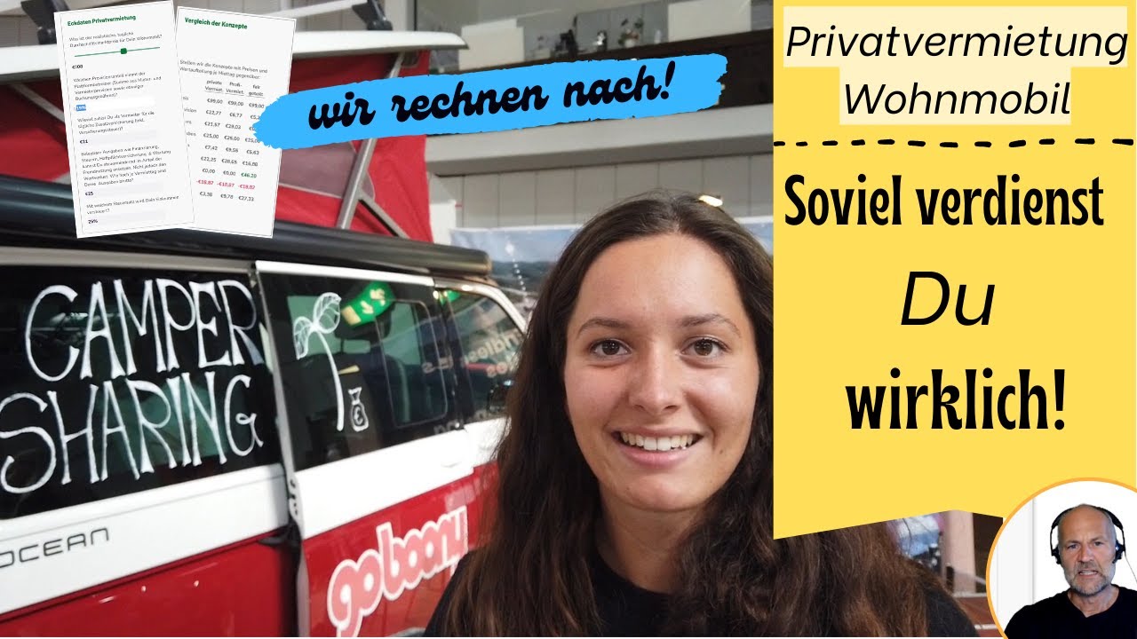 Privatvermietung Deines Wohnmobils - so wenig verdienst Du wirklich | rechne selbst!
