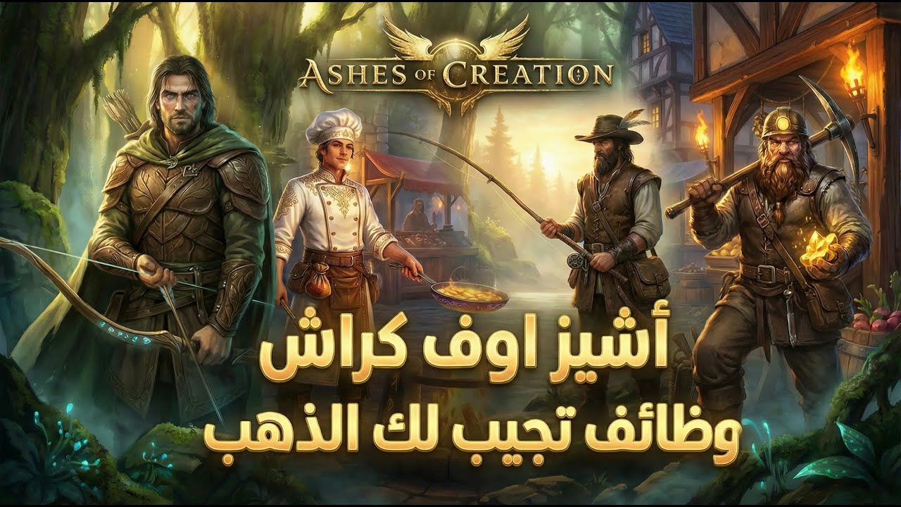 Ashes of Creation | أشيز اوف كرايشن وظائف القيلد تجيب لك الذهب