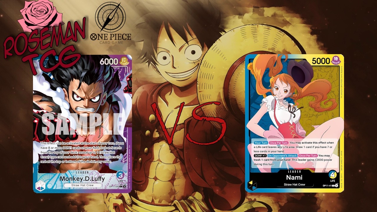 One Piece TCG U/P Luffy v U/Y Nami - March 8th Round 3