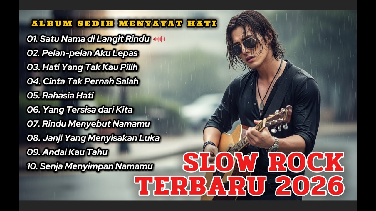 LAGU SLOW ROCK MELAYU TERBAIK 2026/Album Sedih Menyayat Hati/ Slow Melayu/🎶Satu Nama di Langit Rindu