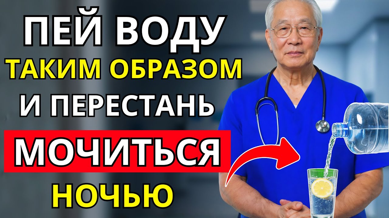 УРОЛОГ РАСКРЫВАЕТ: Как пить ВОДУ, чтобы НЕ ВСТАВАТЬ ночью