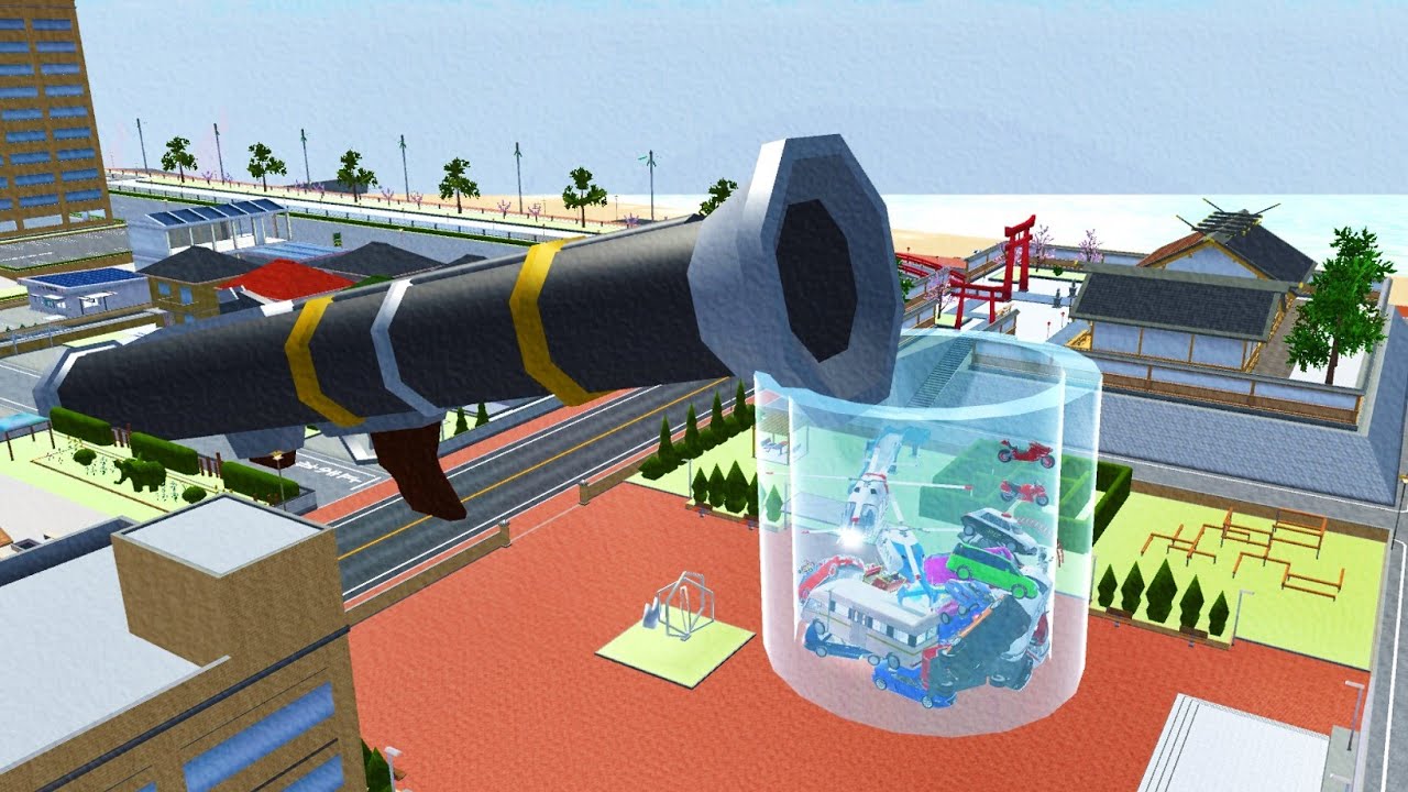 ROCKET LAUNCER RAMP 🚀👹🚀 COLLECT ALL CARS AT ROCKET LAUNCER RAMP 🚑🚗🚓 Sakura School Simulator All Cars