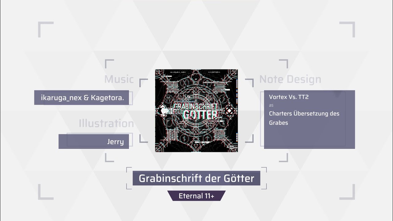 Ikaruga_nex & Kagetora. -  Grabinschrift der Götter Arcaea Fanmade Eternal 11+