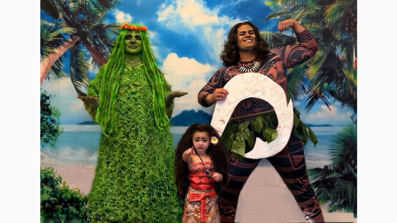 Moana, Te Fiti, And Maui Makeup And Costume Tutorial #halloweenvlog