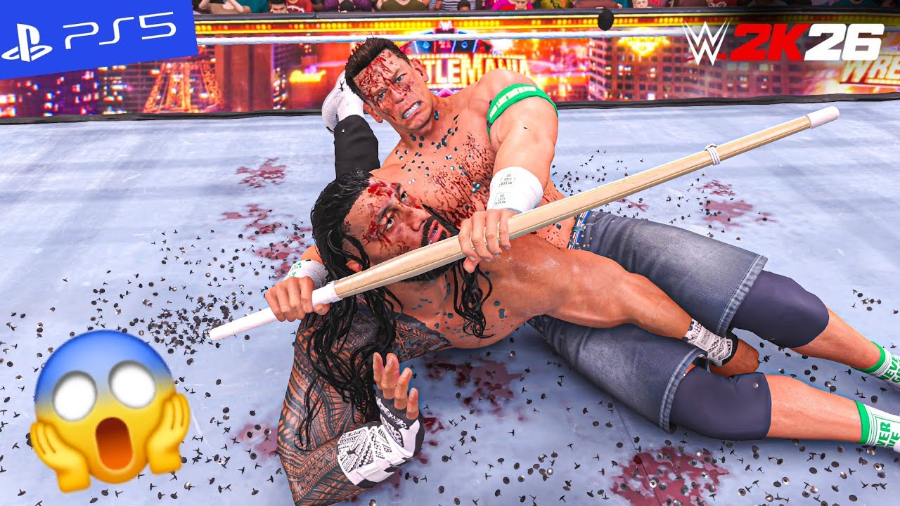 WWE 2K26 - Roman Reigns vs. John Cena - I Quit Match | PS5