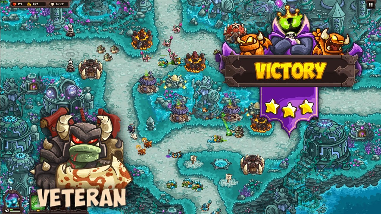 Anurian Plaza | Veteran | 3 Stars | Kingdom Rush Vengeance