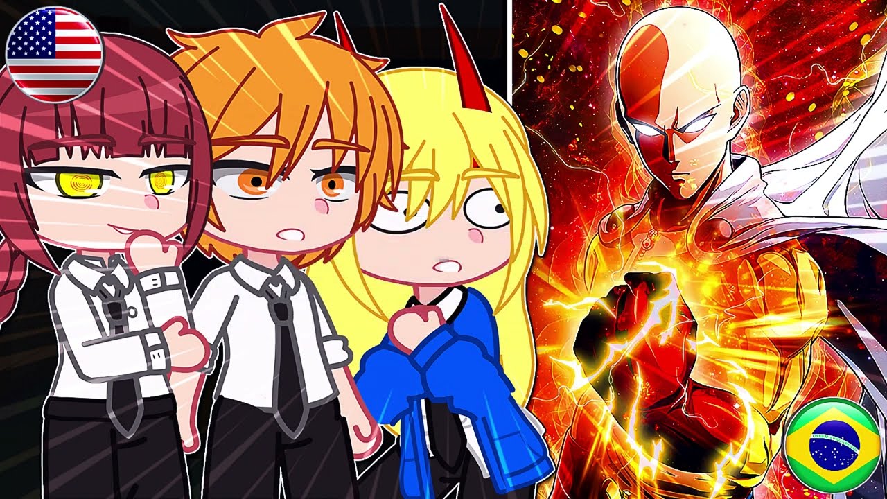 Chainsaw Man React To Saitama - One Punch Man | Gacha React