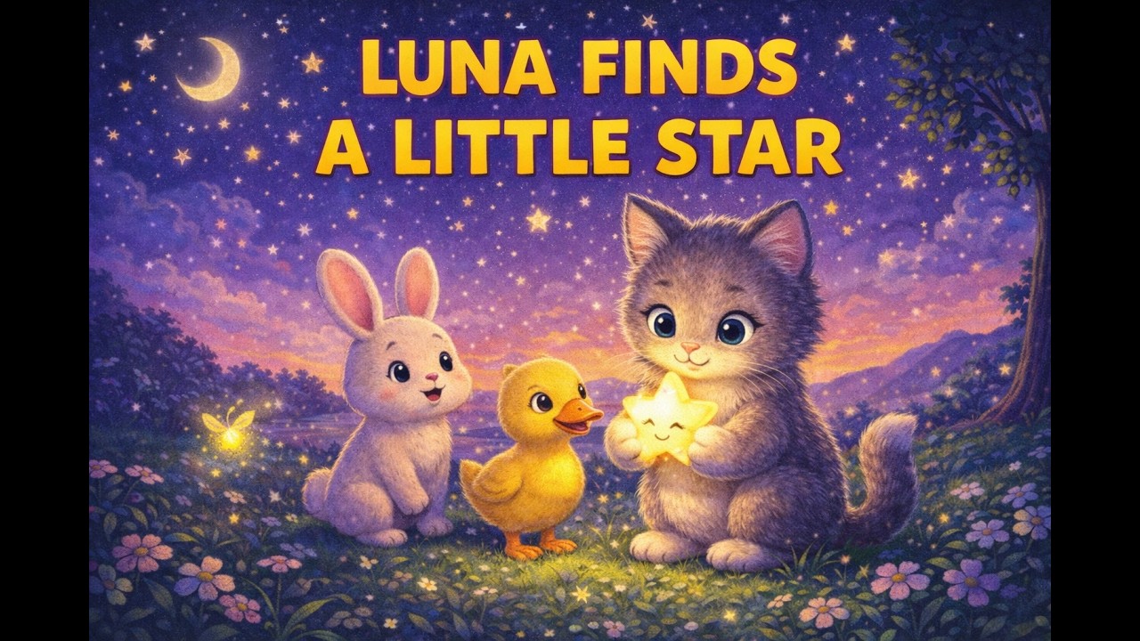 Luna the Kitten and the Missing Star 🌟 Bedtime Story & Poem for Kids