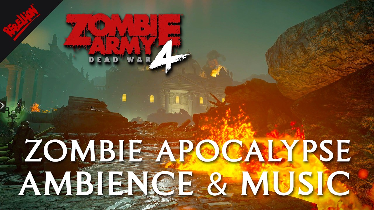 Zombie Army Ambience | World War II Zombie Apocalypse | Atmospheric Horror for Studying | 2 Hours