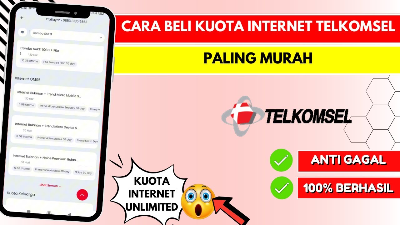 Cara Daftar Paket Internet Unlimited Telkomsel Bulanan di MyTelkomsel Terbaru