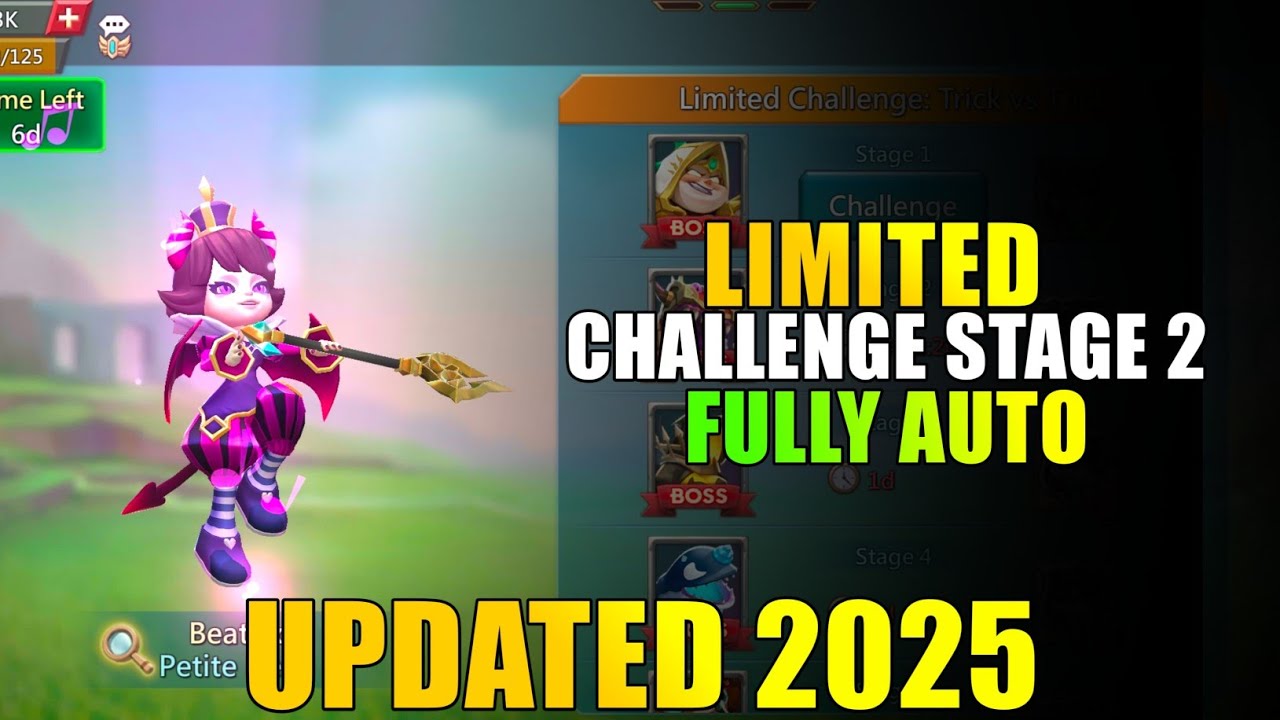 Beatrix(Petite Devil) Limited challenge stage 2 Auto|Trick vs Trick Stage 2 Auto - Lords Mobile