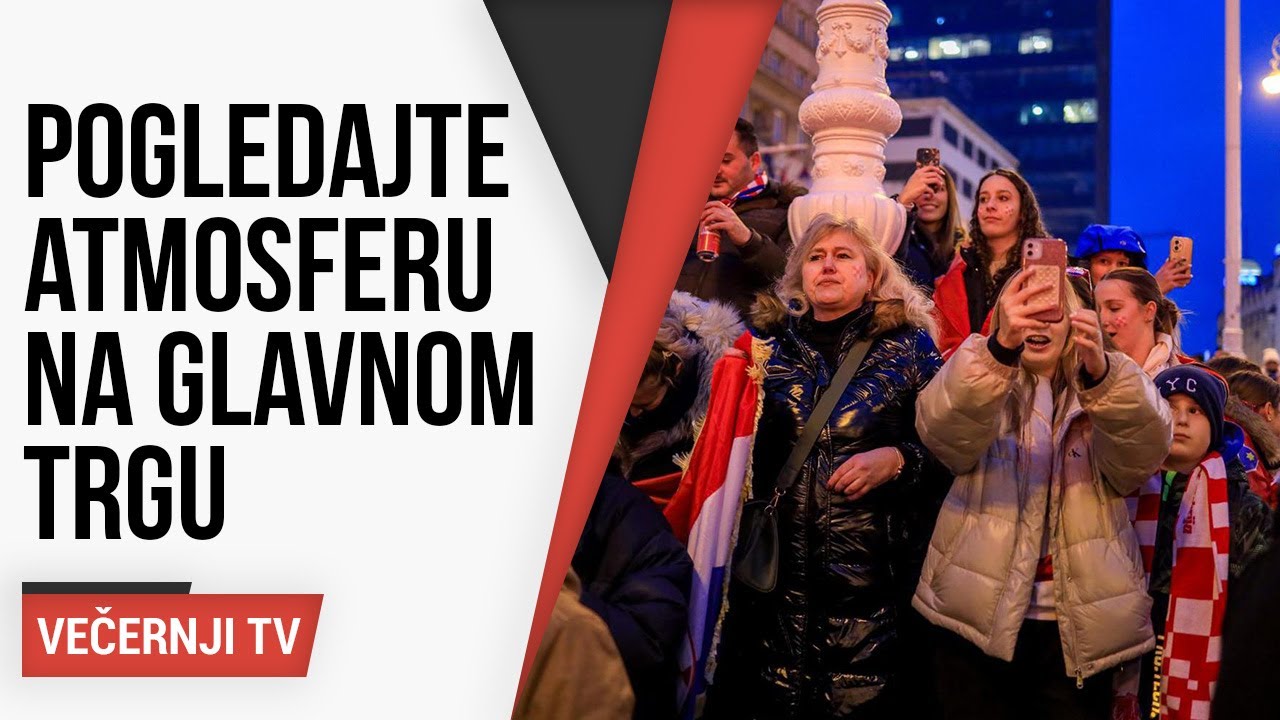 Pogledajte atmosferu na glavnom zagrebačkom trgu uoči dočeka rukometaša.