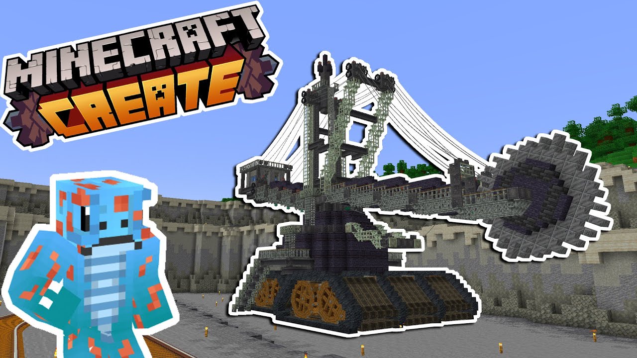 Я построил ОГРОМНЫЙ ЭКСКАВАТОР с помощью Minecraft Create Mod