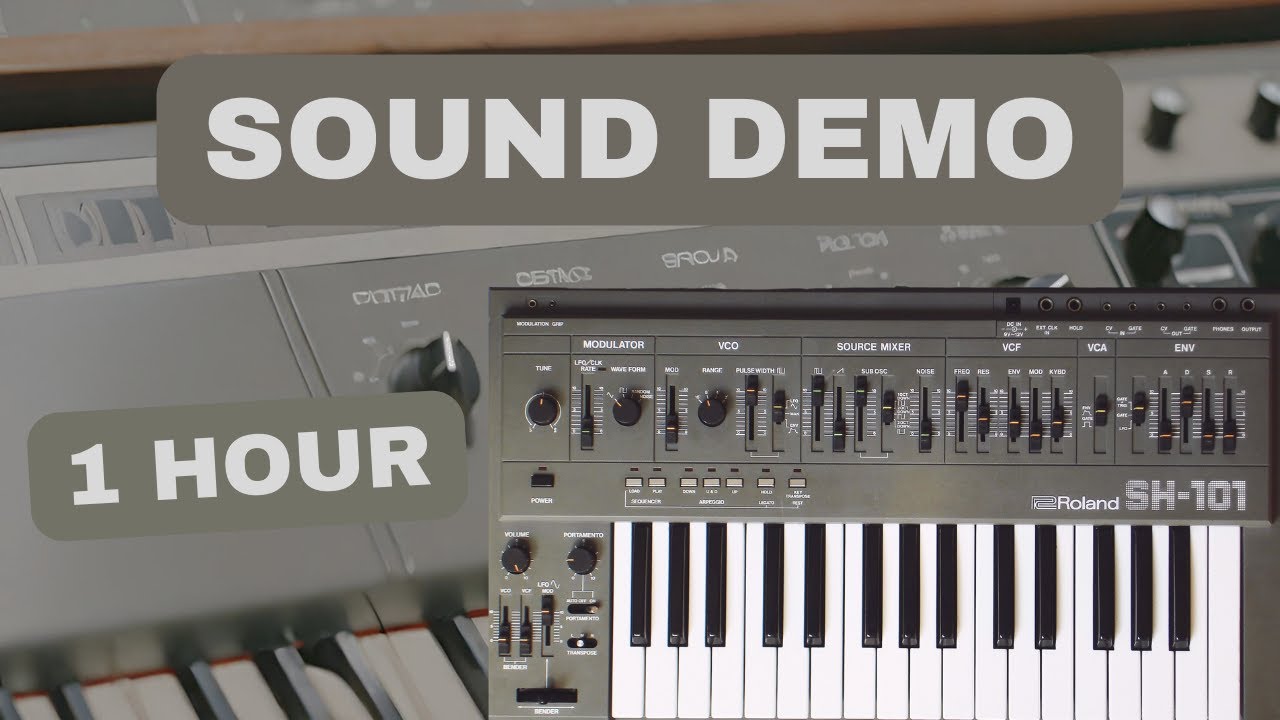Roland SH-101 &ndash; 1 Hour Synth Exploration | Sound Demo