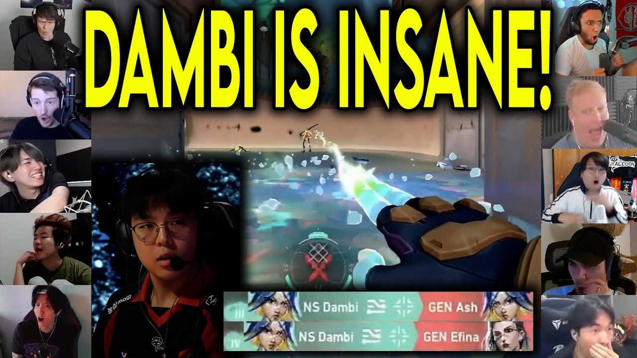Valorant Streamers React To NS Dambi INSANE 4k Against GENG In VCT