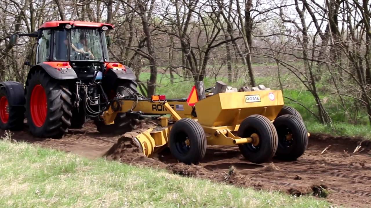 Kubota M9960, M110GX és Rome gréder