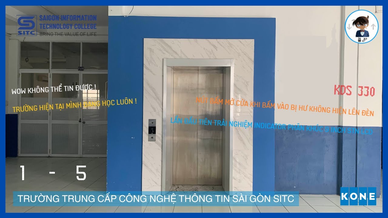 KONE Monospace MRL With KDS 330 - Saigon Information Technology Secondary School, HCMC, VN