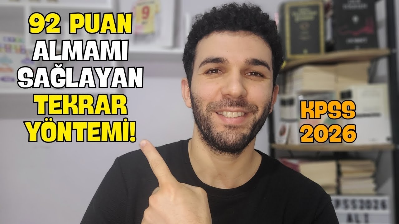 KPSS'den 92 PUAN Aldıran TEKRAR YÖNTEMİ!