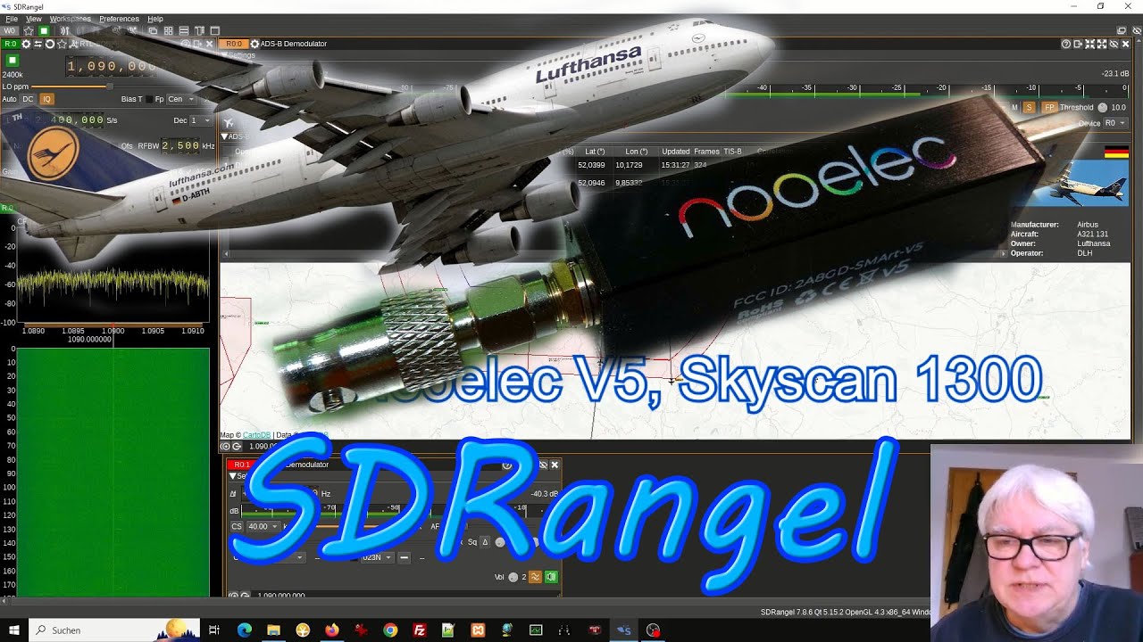 ADS-B mit SDRangel und RTL Stick 