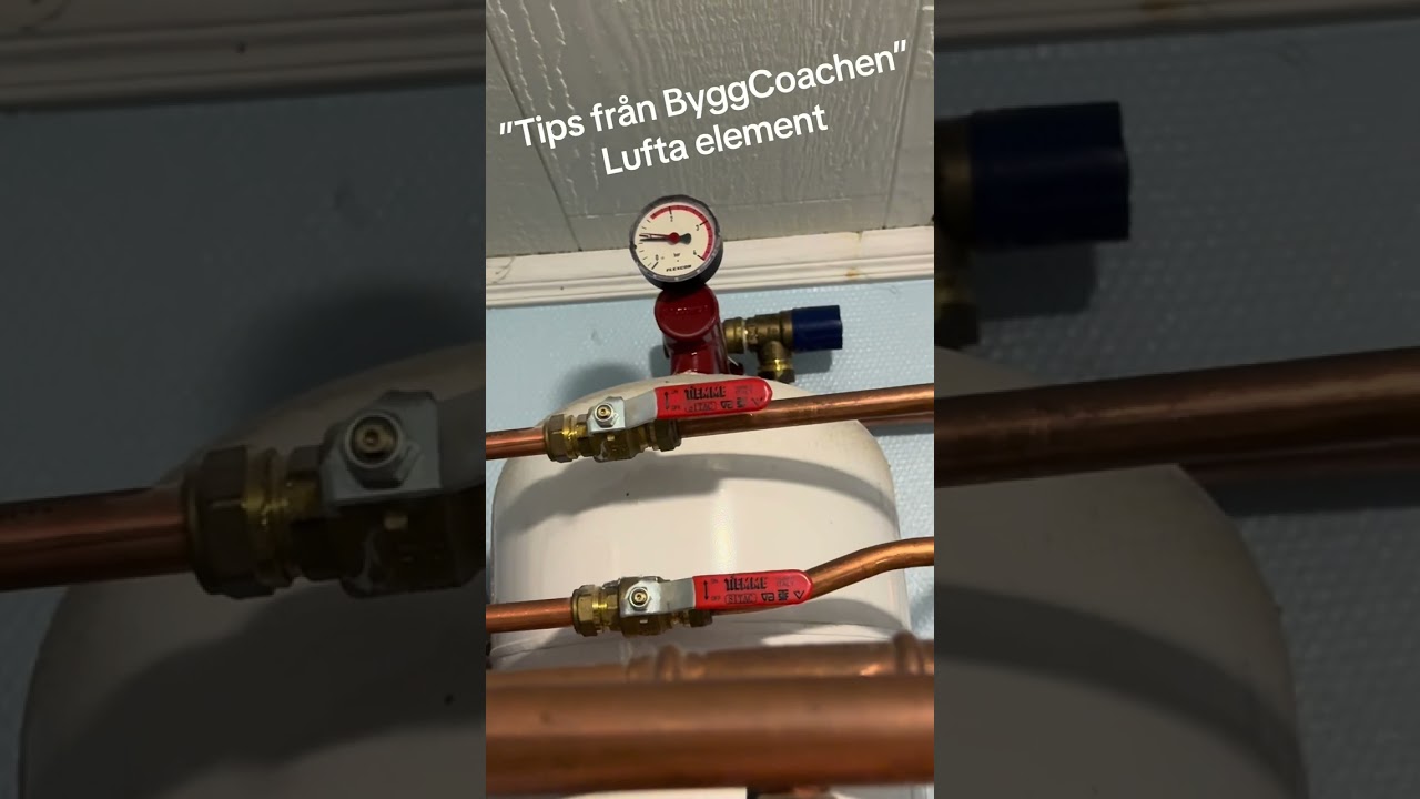 ”Tips från ByggCoachen – Lufta golvvärme och element på rätt sätt”