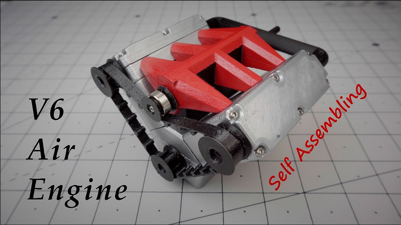 Self Assembling V6 Air Engine