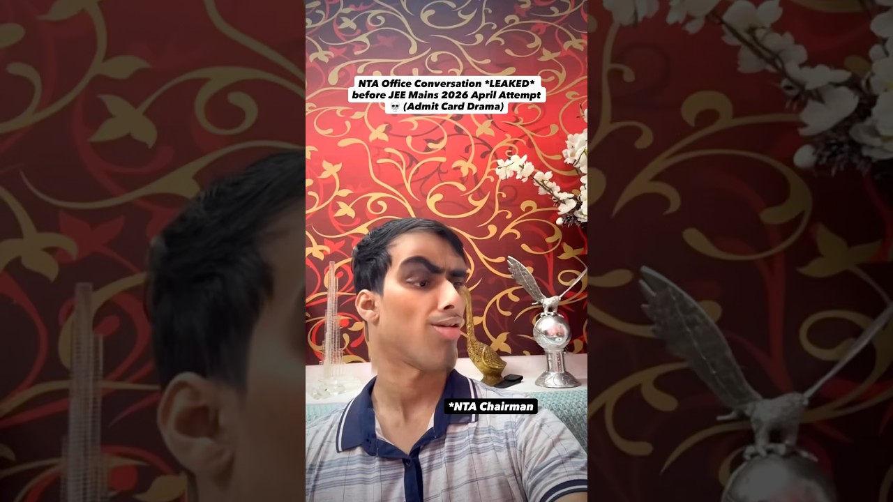 NTA before JEE Mains 2026 April Attempt 💀😂 IIT JEE Prep | IIT JEE | JEE Mains & Advanced #iit #jee