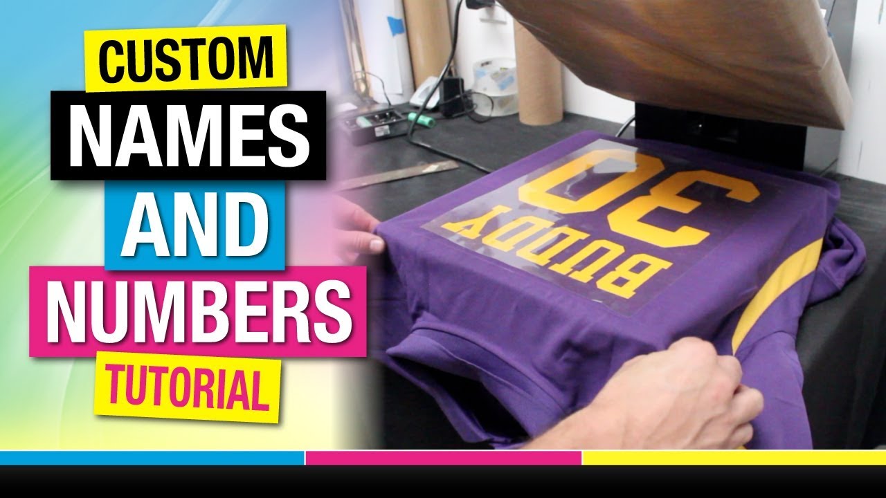 Custom Names & Numbers for YOUR DIY Jerseys!