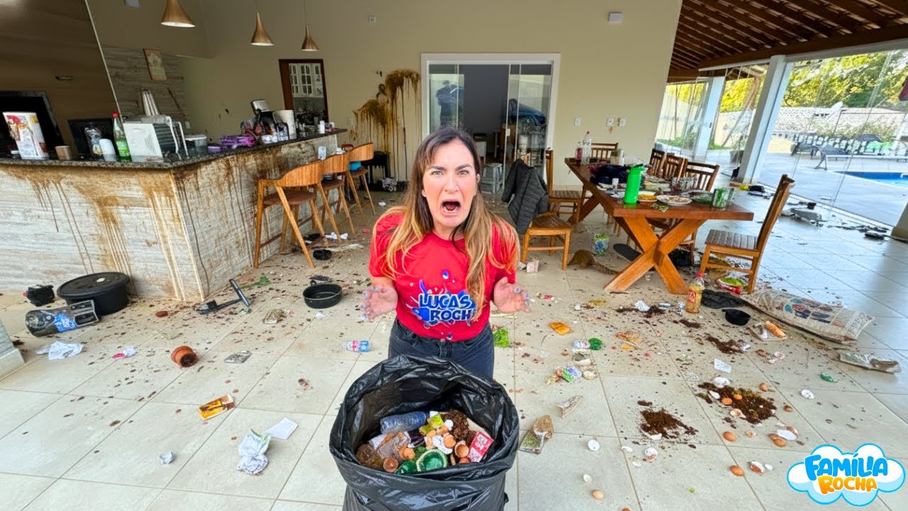 ENCONTREI MINHA CASA DESSA MANEIRA! QUEM FEZ ESSA SUJEIRA?