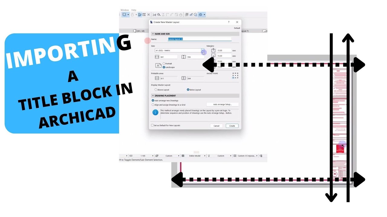 Importing a TITLE block in ArchiCad23