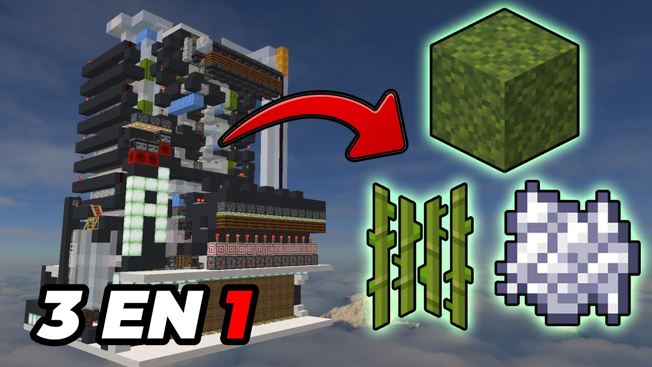 GRANJA DE MUSGO (3 EN 1) MINECRAFT BEDROCK
