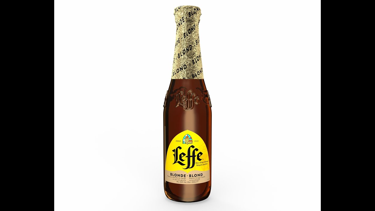 Création bouteille LEFFE avec iC3D