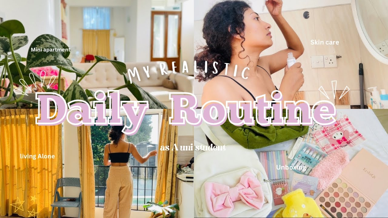 ලස්සන lifestyle එකකට ගැලපෙනම Daily Routine එක 🌷💗🧴| My morning routine  #livingalone #vlog #srilanka