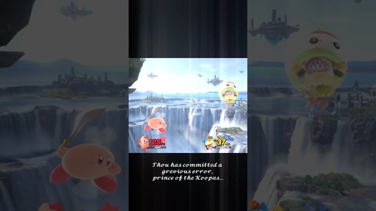 The most cinematic spike you've ever seen. #kirby #smashbros