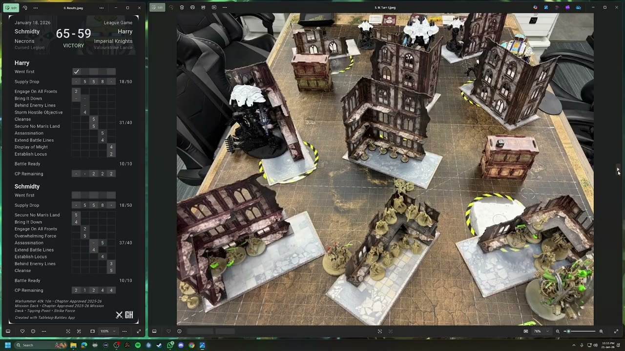 Necrons vs Imperial Knights | Cursed Legion | Battle Report