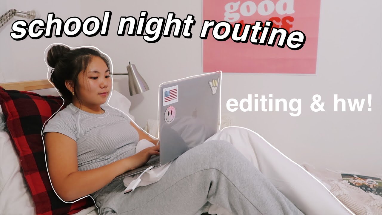 MY 8PM HIGH SCHOOL NIGHT ROUTINE | productive (freshman)