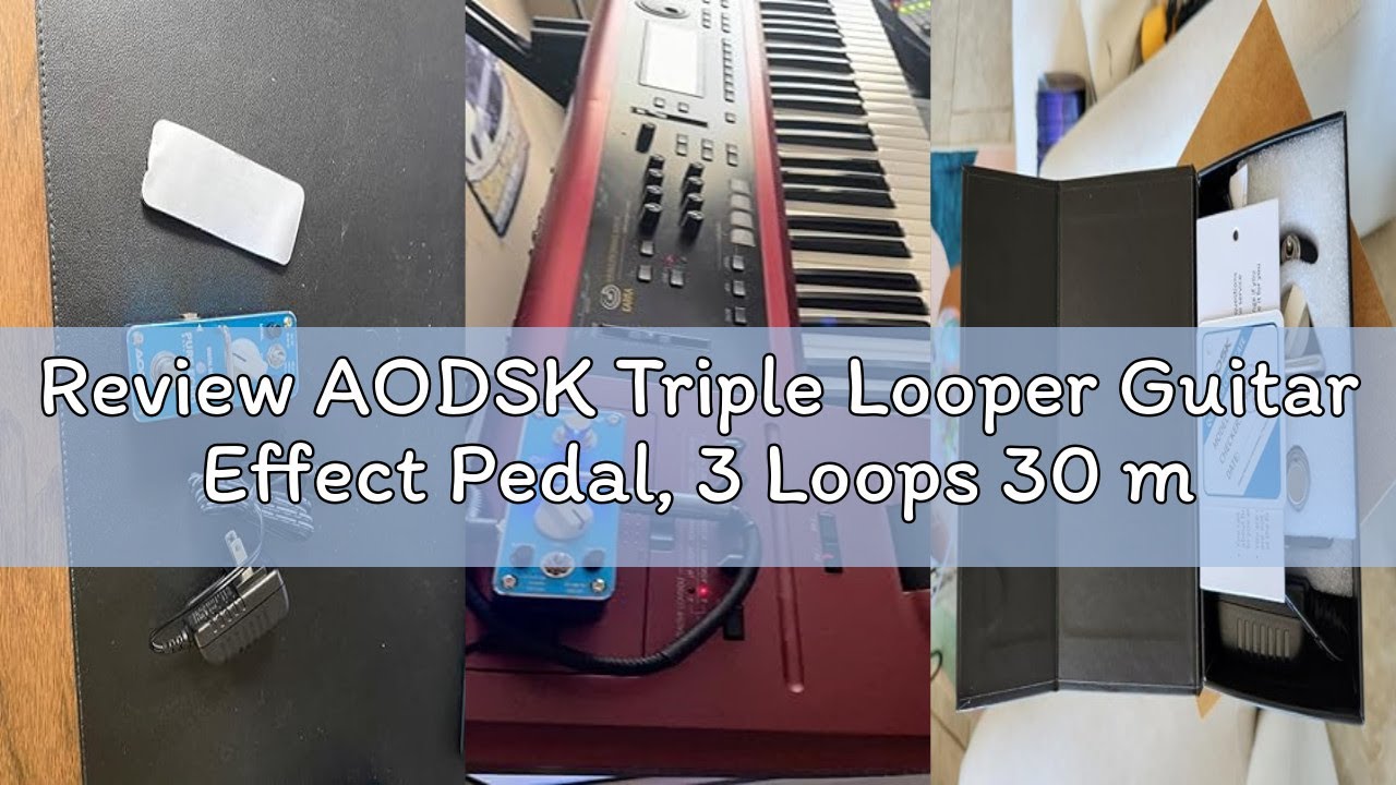 Review AODSK Triple Looper Guitar Effect Pedal, 3 Loops 30 mins Looping Time,One Knob to Rule All,Po