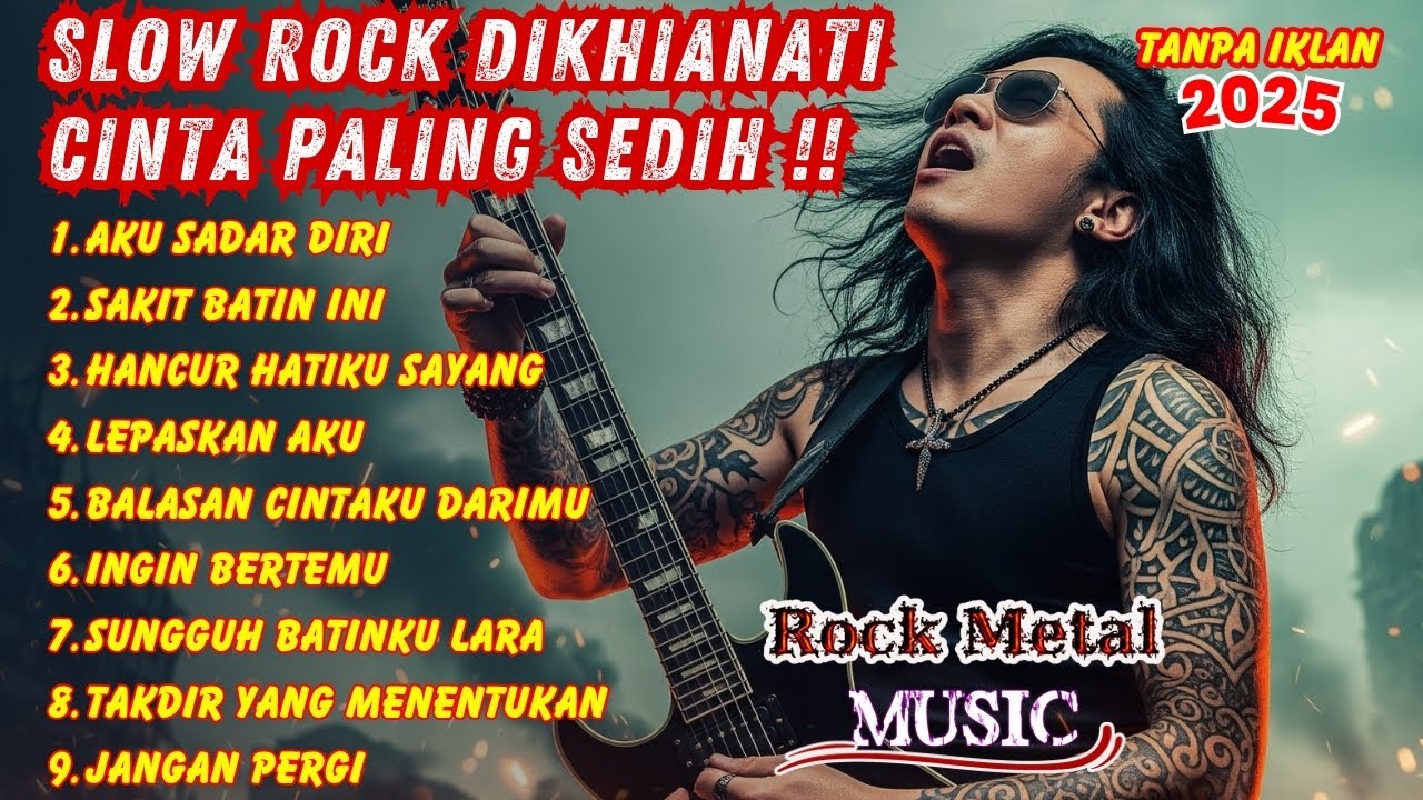 💥BIKIN MERINDING ‼️ COVER ROCK TERBAIK | PAS BANGET BUAT YANG LAGI KERJA | SLOWROCK MALAYSIA POPULER