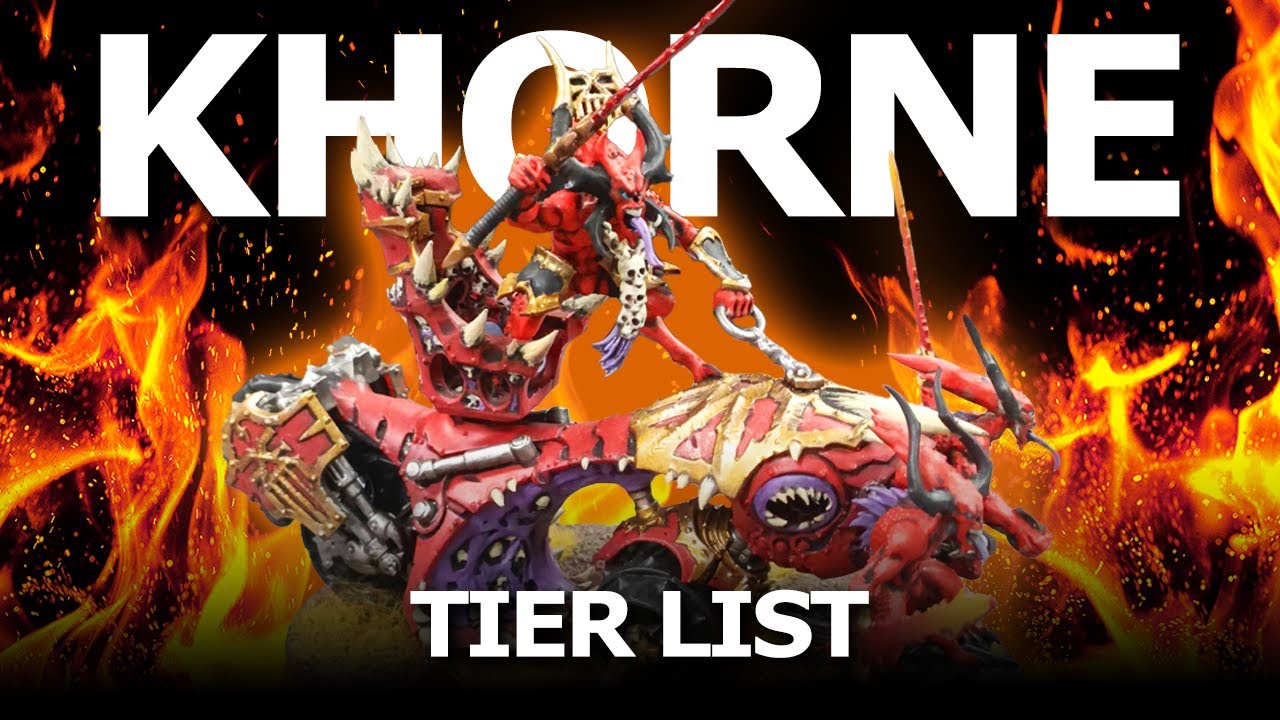 *40K* DAEMONS OF KHORNE TIER LIST!