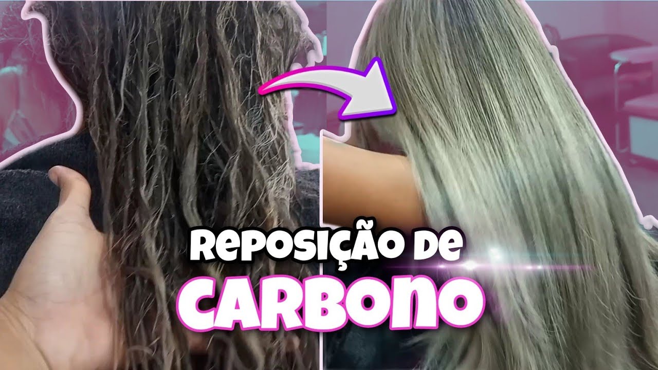 REPOSIÇÃO DE CARBONO EM CABELO LOIRO SUPER DANIFICADO