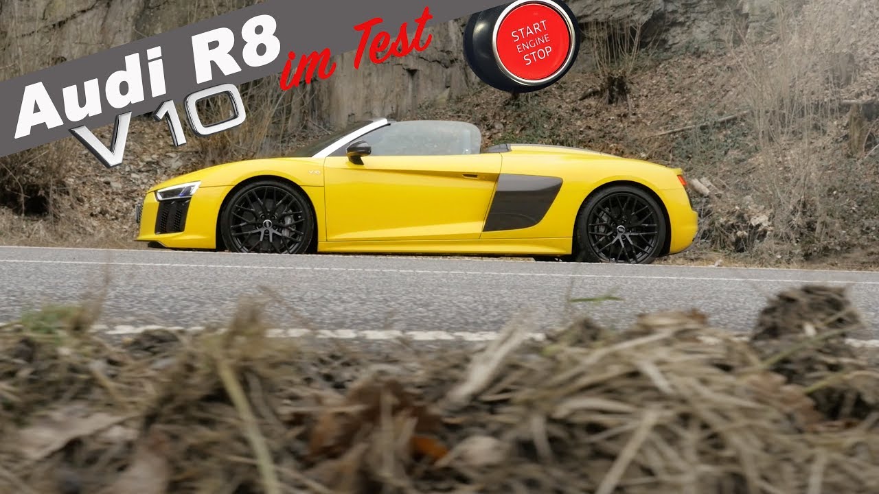 Audi R8 V10 Spyder 0-200 KM Sound Fahrbericht