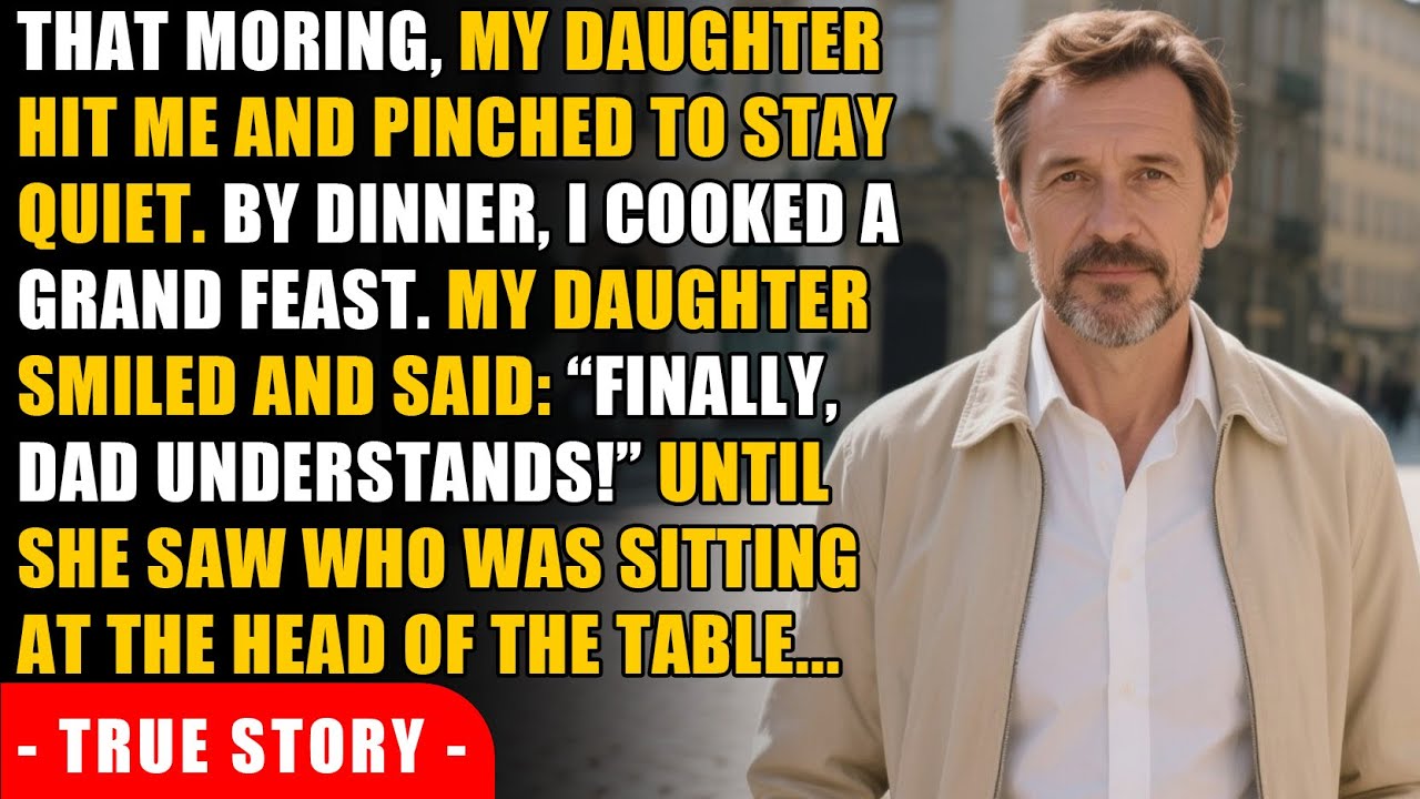 My daughter laid a hand on me. That night, I served her dinner... morality and justice.