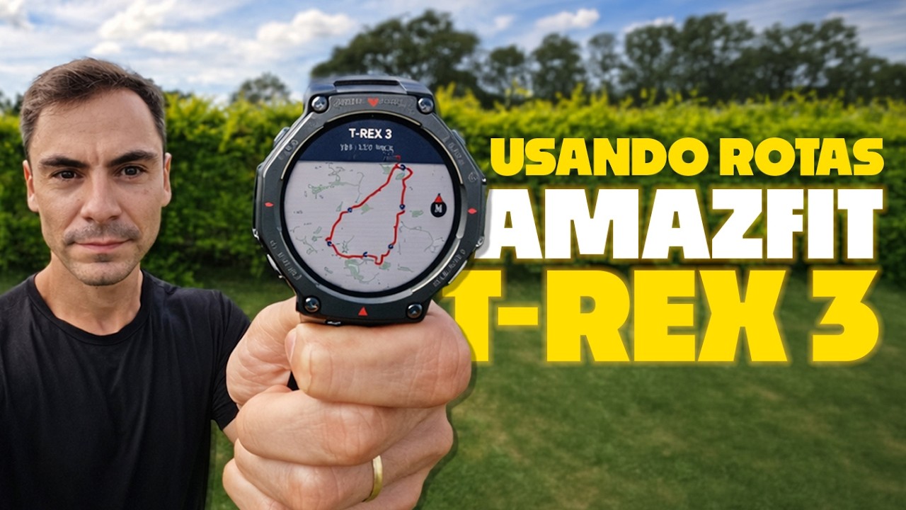 Como usar rotas no AMAZFIT T-REX 3