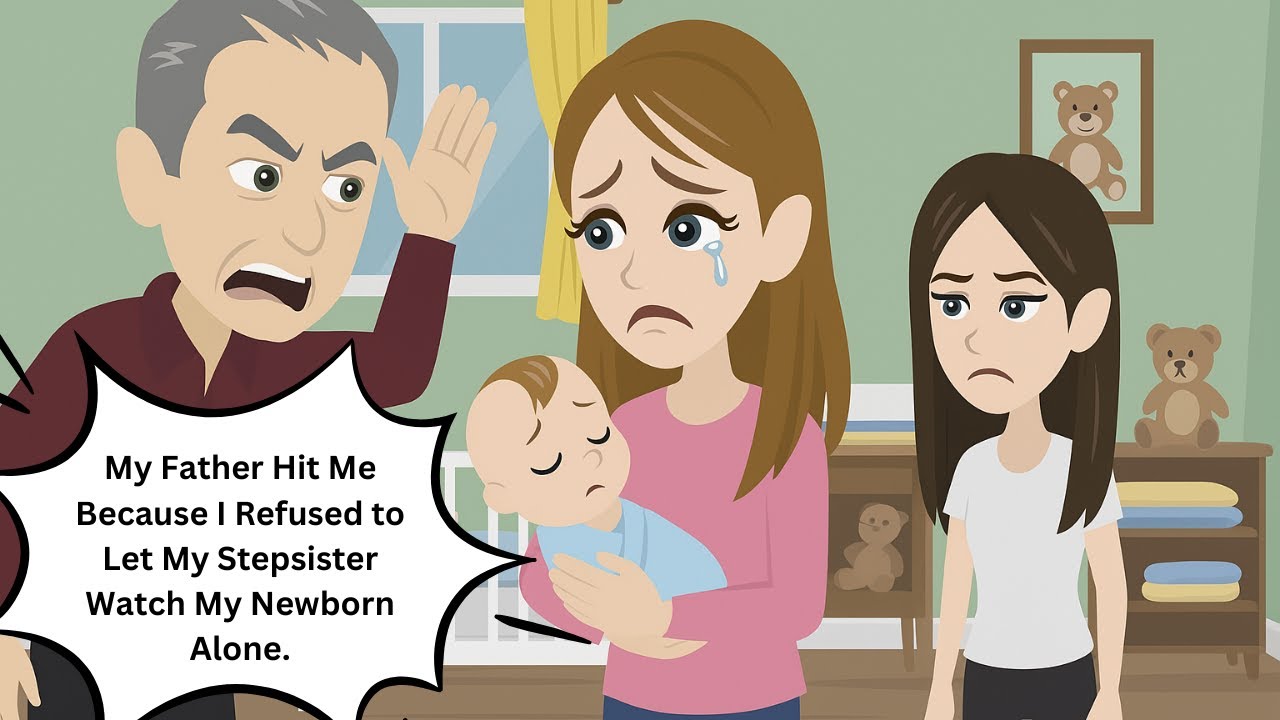 My Father Hit Me Because I Refused to Let My Stepsister Watch My Newborn Alone.