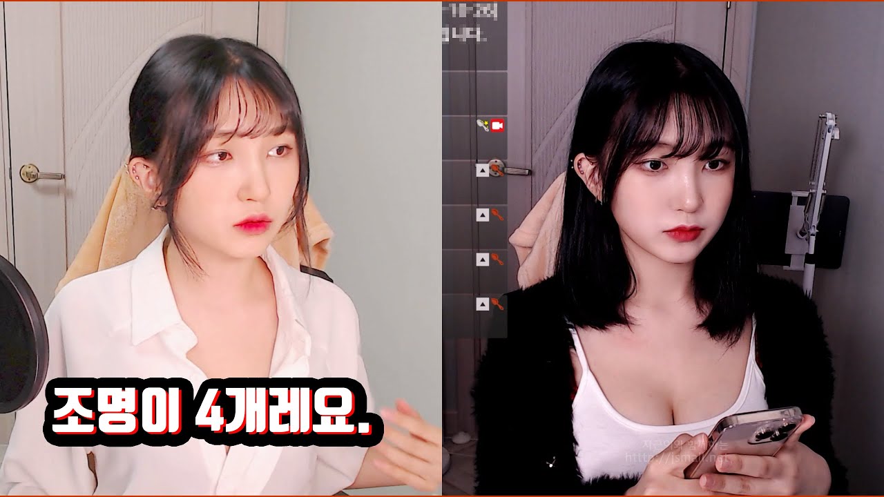 물어보니 조명이 4개레요. - 트위치 콩수저님