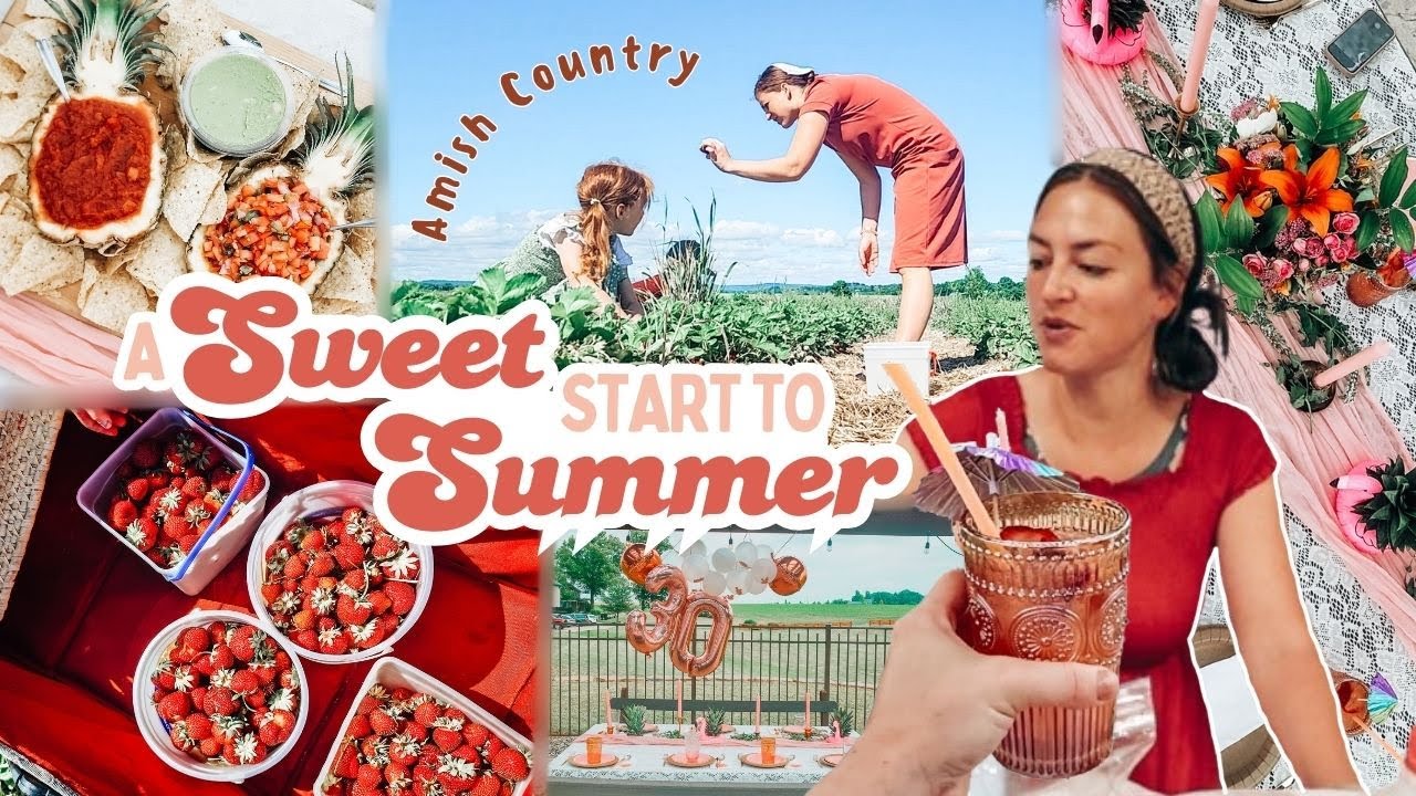 Summer Diaries: Amish grocery store, Nutella mocha, pool party + strawberry season | Mennonite Mom